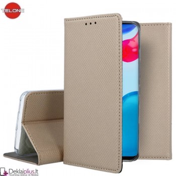 Telone atverčiamas dėklas - auksinės spalvos Xiaomi Redmi Note 11/Note 11S/Note 12S/Poco M4 Pro Telone atverčiamas dėklas - auksinės spalvos Xiaomi Redmi Note 11/Note 11S/Note 12S/Poco M4 Pro